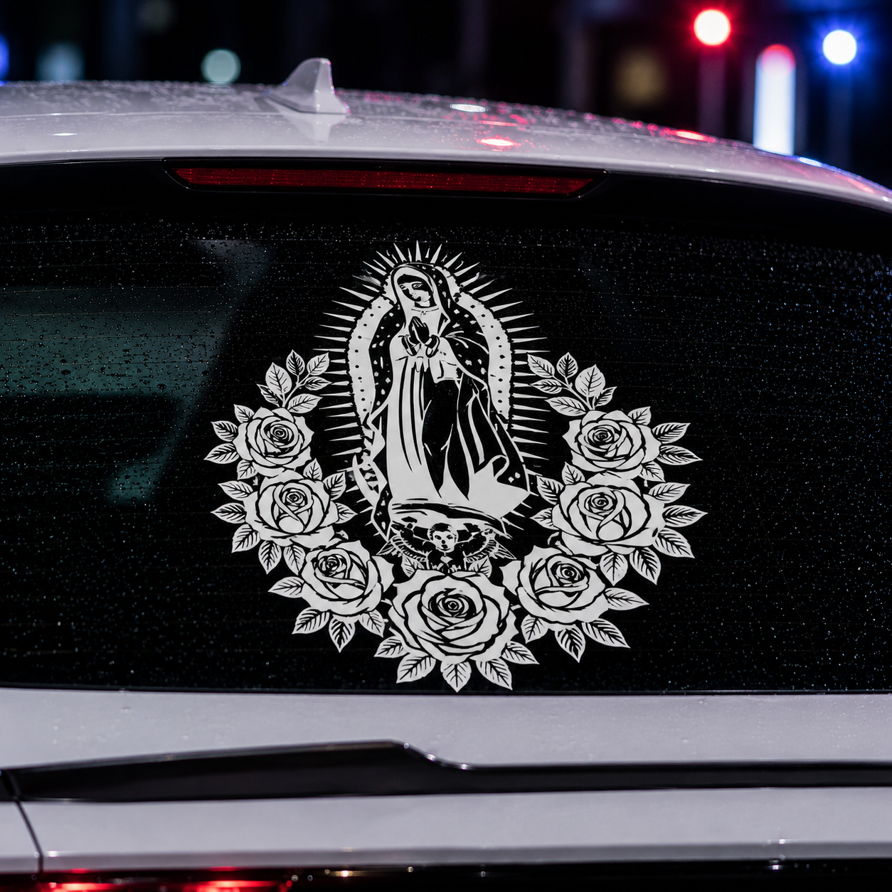 Vinilo Decorativo: Manto de Fe (Virgen de Guadalupe)