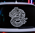 Sticker Vinil Quetzalcóatl Serpiente Emplumada