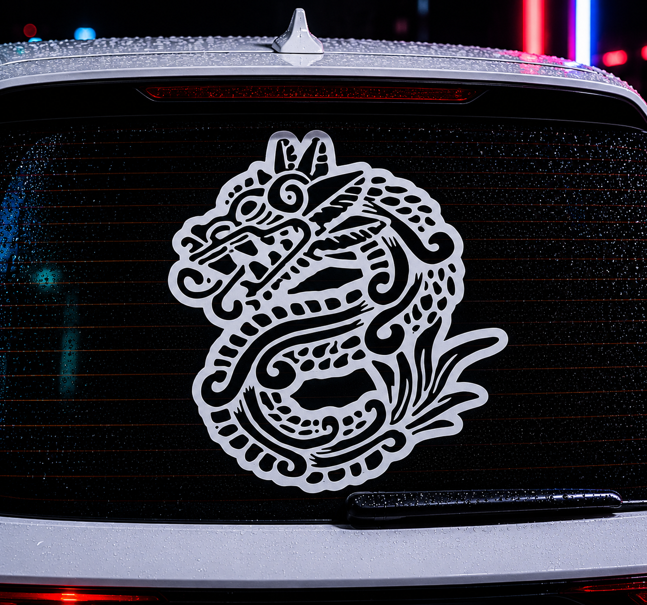 Sticker Vinil Quetzalcóatl Serpiente Emplumada